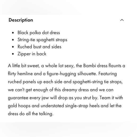 SELFIE LESLIE NWT BAMBI RUCHED POLKA DOT DRESS - Picture 7 of 8